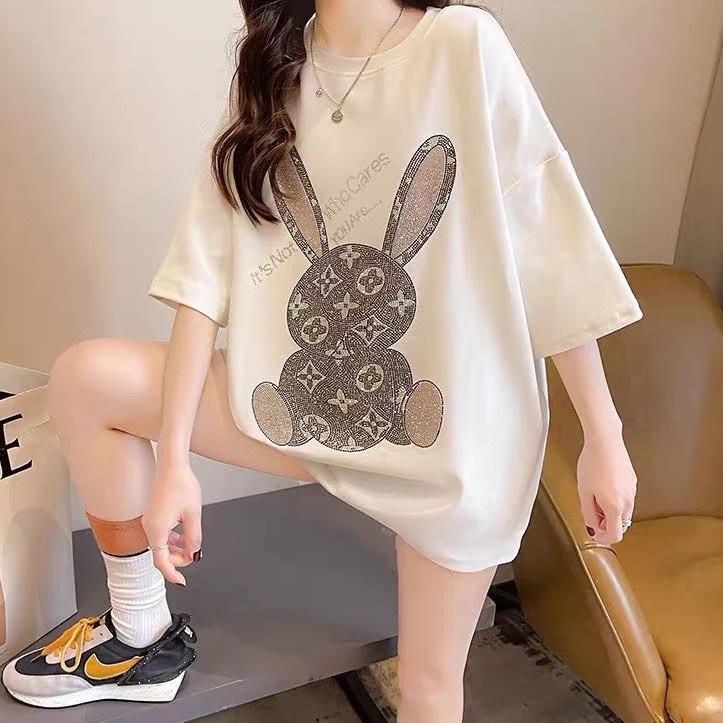 Hot Sale Kikidoo kaos Oversize import baju wanita jumbo cantik LV TX05