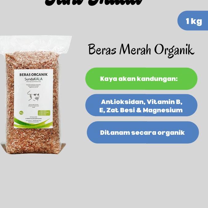 

Import ✨Terbaik✨ Sundakala Beras Merah Sosoh Organik - Organic Red Rice 1 KG grosir