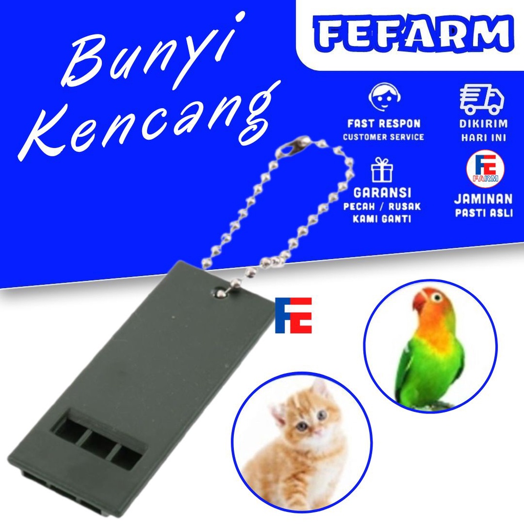 PLUIT PELUIT ULTRASONIC WHISTLE 3 SUARA NADA MAINAN PANGGILAN BURUNG PLUIT SURVIVAL MULTIFUNGSI FEFARM