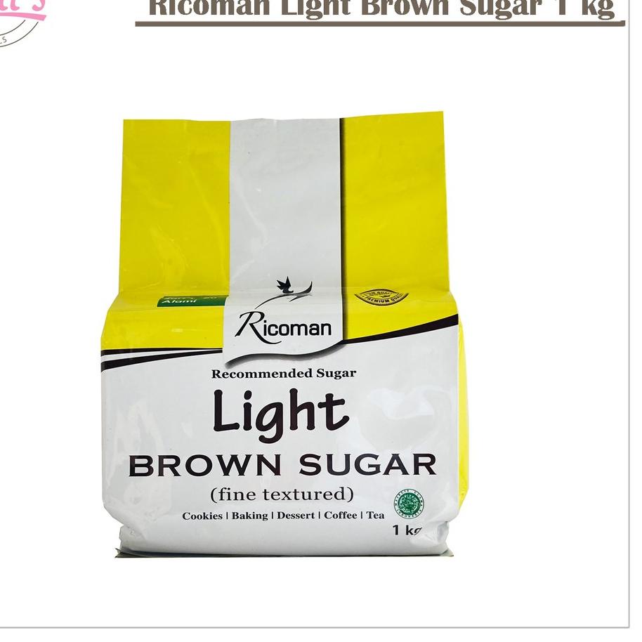 

Ready Stok RICOMAN LIGHT BROWN SUGAR 1kg / GULA TEBU COKLAT 1 kg !!