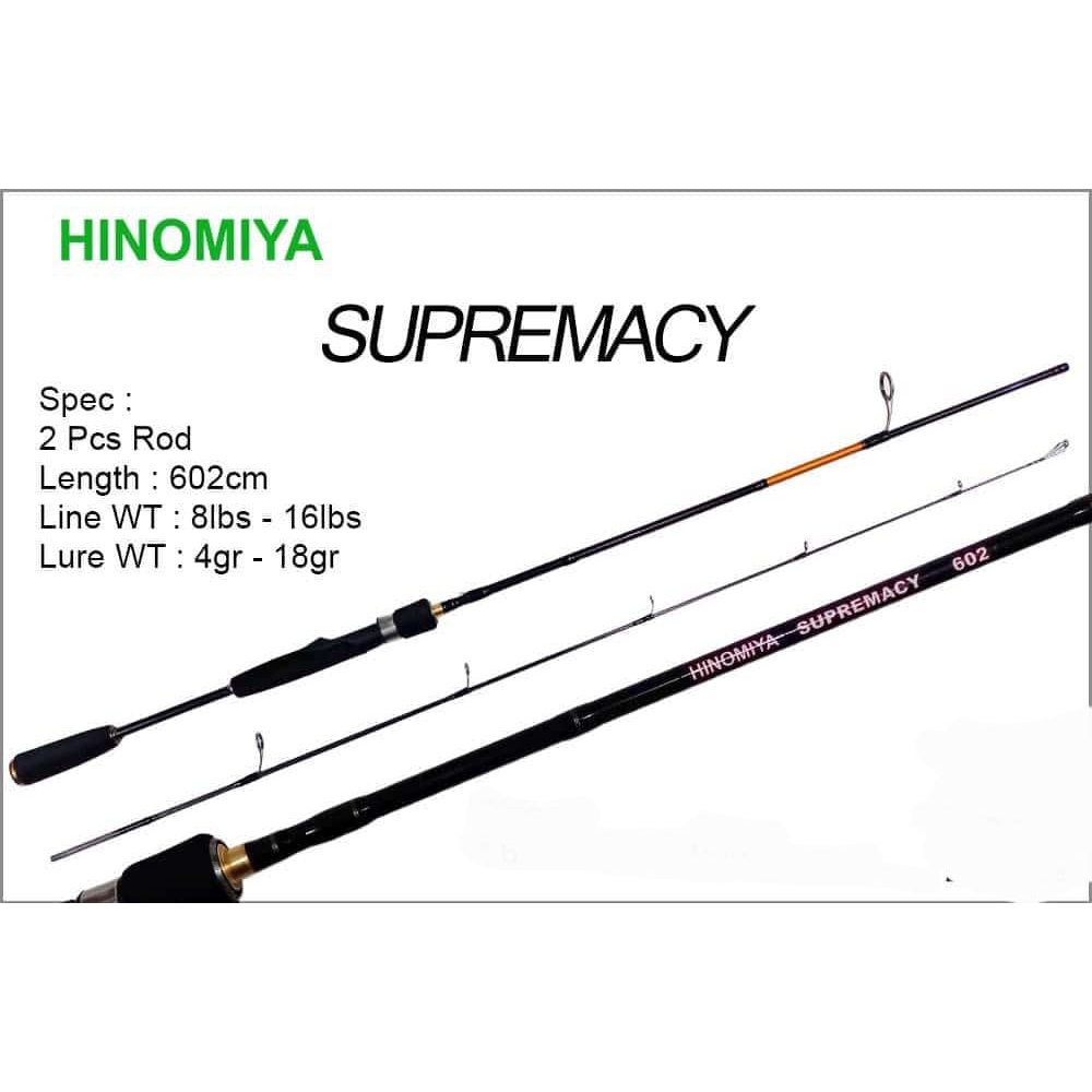 Rod SPINNING HINOMIYA SUPREMACY 180cm (Line Test 8-16lbs)