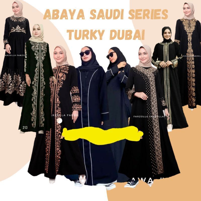 All Series Grosir Abaya Gamis Dress Syari Bordir Turkey Arab