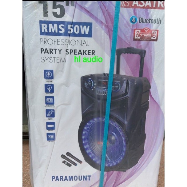 SPEAKER PORTABLE ASATRON PARAMOUNT 15 INCH