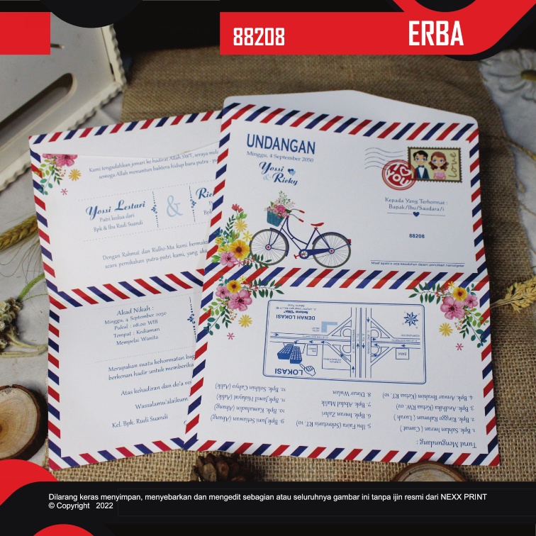 BLANGKO UNDANGAN PERNIKAHAN SIMPLE DAN UNIK