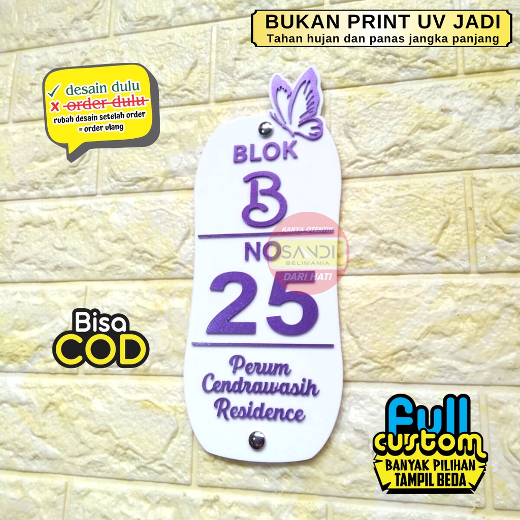 PAPAN NOMOR RUMAH AKRILIK | NOMER RUMAH AKRILIK | NO RUMAH AKRILIK | ALAMAT RUMAH HURUF TIMBUL TIPE 