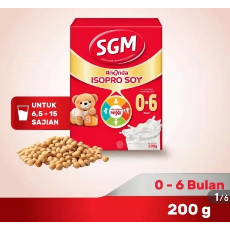 SGM ANANDA ISOPRO SOYA 0-6 BULAN 200 GRAM