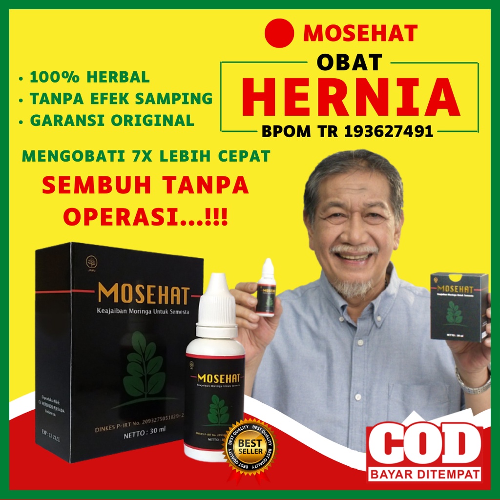 OBAT HERNIA Paling Ampuh Original, Obat Turun Berok Pria dan Wanita, MOSEHAT ORIGINAL - 30ml