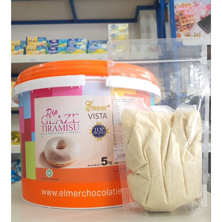 

Elmer Glaze Tiramisu 250Gr / Topping Donat Tiramisu / Dip Glaze Tiramisu Elmer