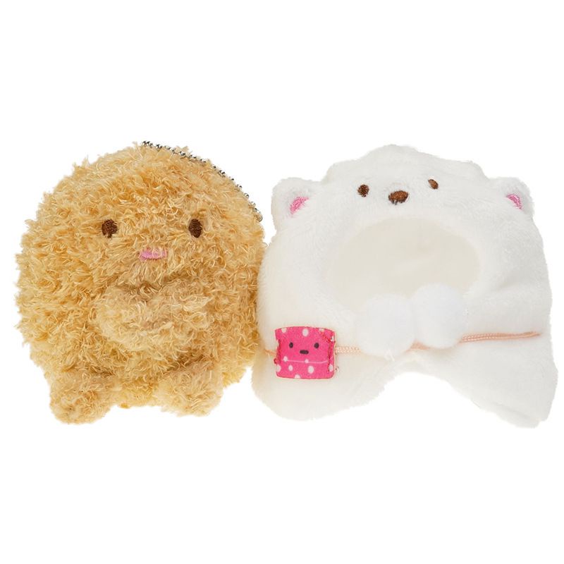 【Ready Stocsk！！】Cute Sumikko Gurashi Plush Toy Keychain Soft Pendant Stuffed Cloak Doll Gift