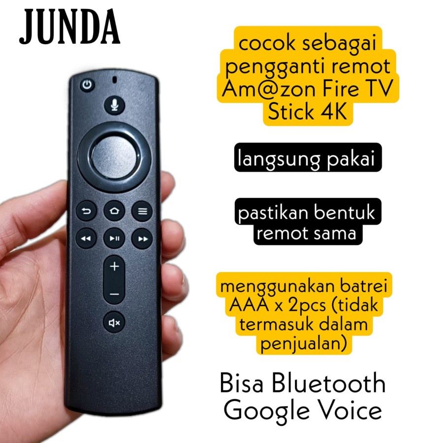Remote Pengganti Amazon Fire TV Stick 4K Bluetooth Kualitas Premium