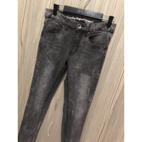 SOLD OUT❌ celana jeans denim skinny pria seken ori abu gray