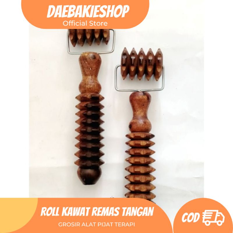 COD SIDOARJO / Alat Pijat Kayu ROLL KAWAT Roda Gigi pijat punggung roll wajah remas tangan terapi ke