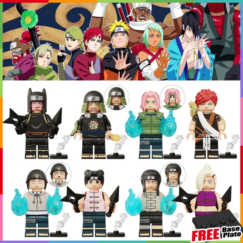 Mainan Balok Bangunan Mini Figure Naruto Sakura Gaara Tenten Haruno Sakura Hyuga Neji KDL812 Untuk Hadiah