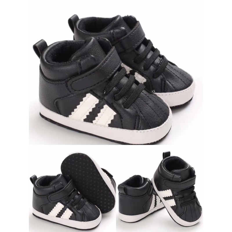 Sepatu Bayi Prewalker Laki Laki 0 - 12 Bulan Murah  Import Sneakers Lucu Clasic Boots