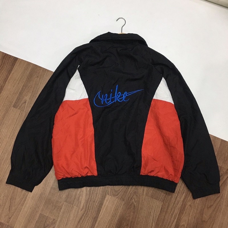 jaket nike threetone colours, jaket nike back logo & script, jaket nike vintage, jacket nike, nike, 