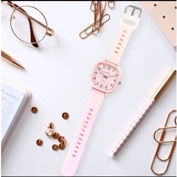 Jam Tangan Wanita Fashion Korea Strap Rubber G-222