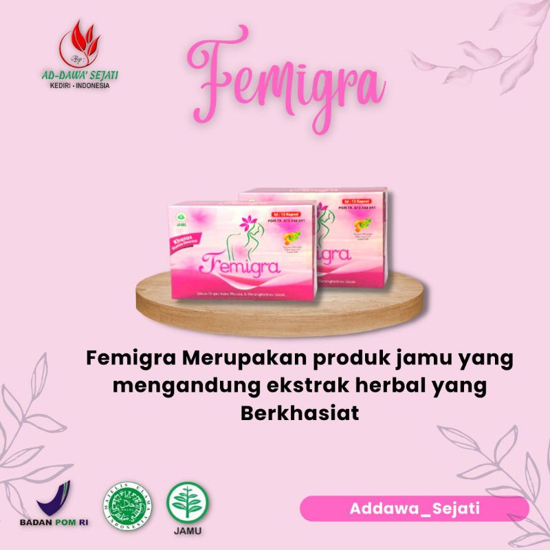 Femigra  kapsul herbal khusus wanita original