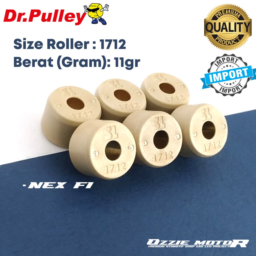 DR PULLEY 1712 ROLLER SUZIUKI NEX FI 11gr ORIGINAL 100%