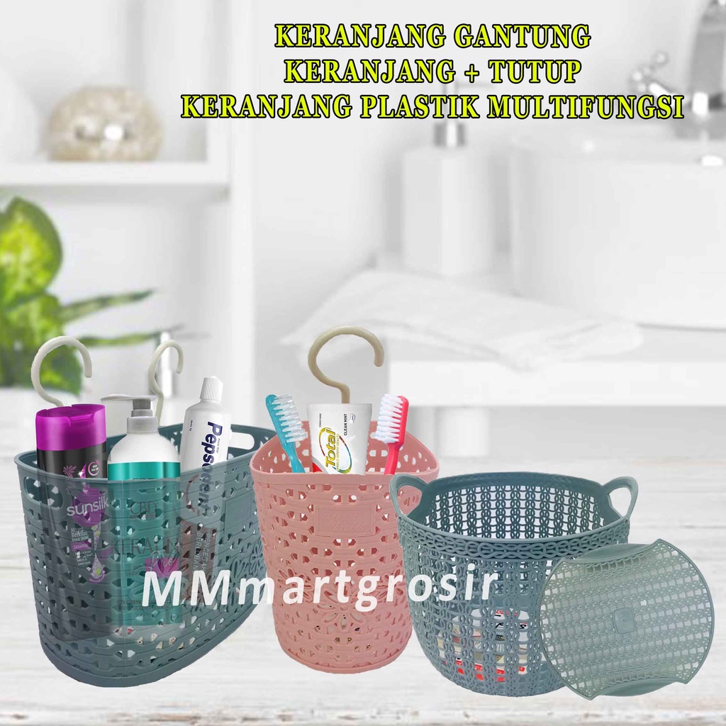 Keranjang Gantung / Keranjang Plastik / Keranjang Multifungsi /  Tempat Penyimpanan