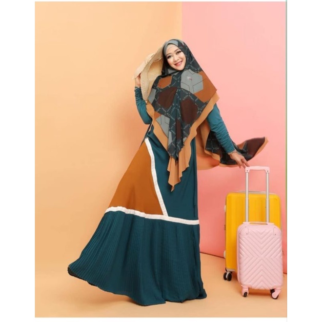 gamis syar'i set motif hawa MH