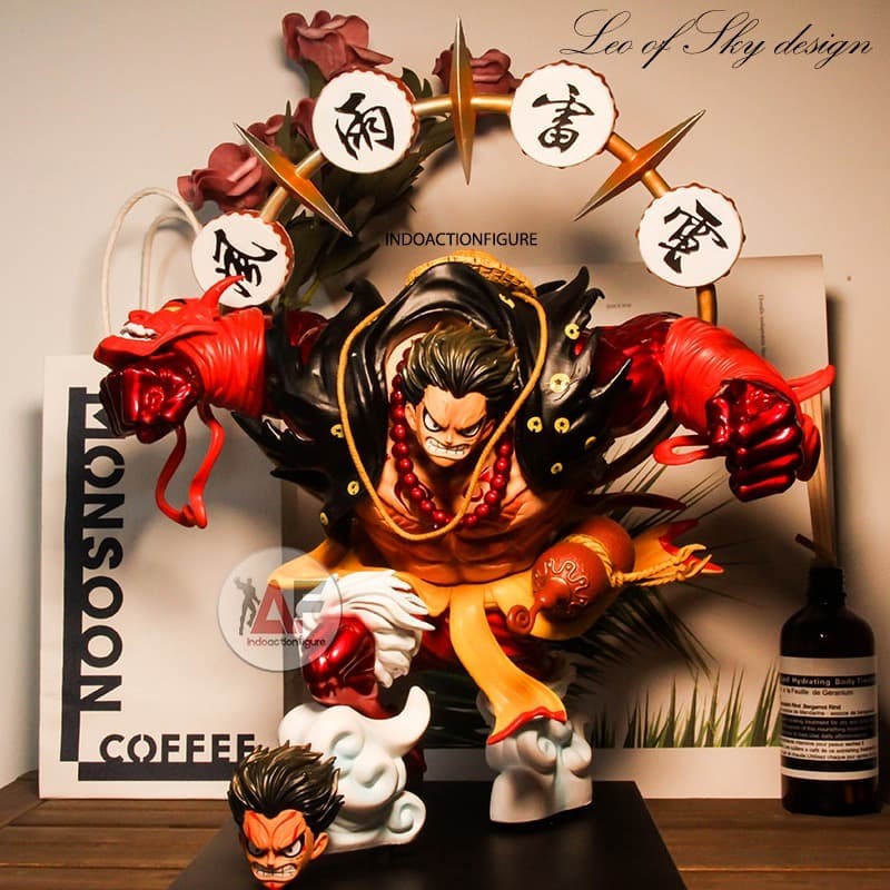 RARE statue Action figure One Piece Monkey D. Luffy Kabuki Leo of Sky