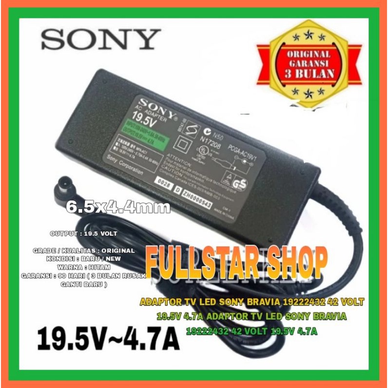 ADAPTOR TV LED SONY BRAVIA 19222432 42 VOLT 19.5V 4.7A ADAPTOR TV LED SONY BRAVIA 19222432 42 VOLT 19.5V 4.7A Adaptor TV Lcd/Led Sony Bravia 