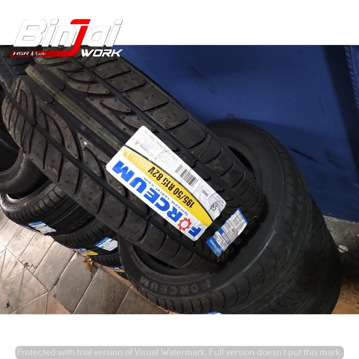 BAN MOBIL TUBLES TERMURAH FORCEUM HENA 195 50 R15 BUKAN BAN DUNLOP
