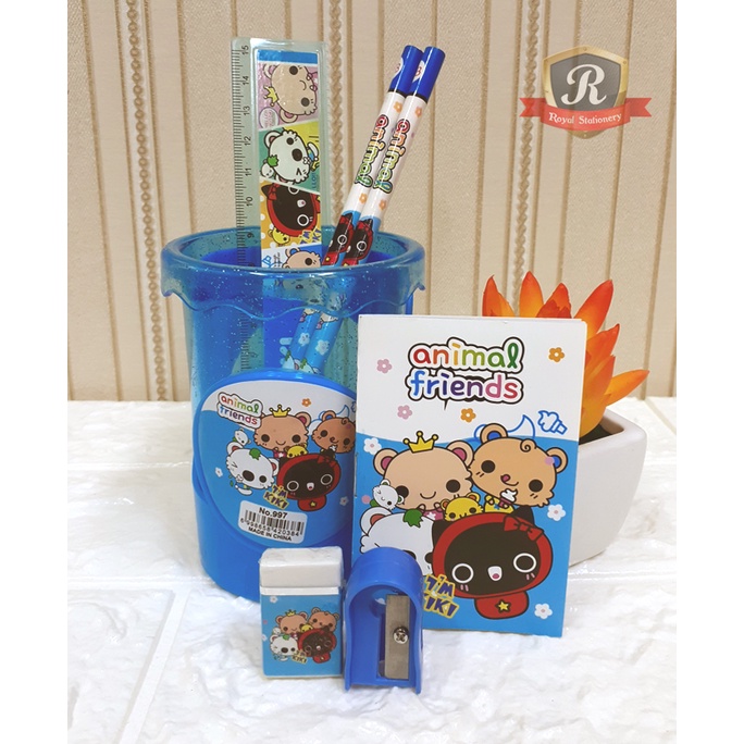 

Stationery Set / Alat Tulis Set Animal Friends [997]