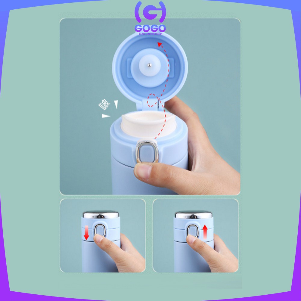 GOGO-C720 Termos Air Panas 420ML Botol Minum Vacuum Flask Digital Led Display Temperatur / Thermos Tumbler Stainless Steel Portabel Import