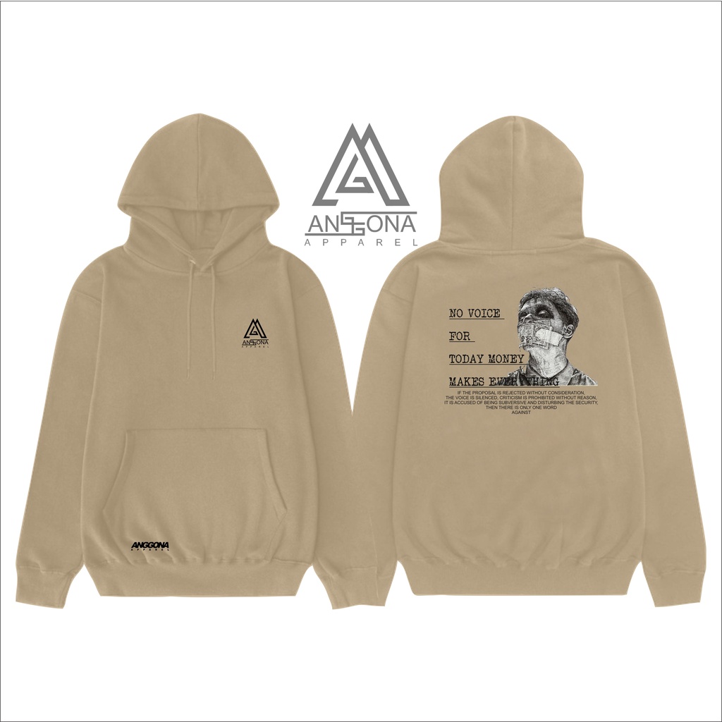 Hoodie Kata Kata Simple kualitas distro