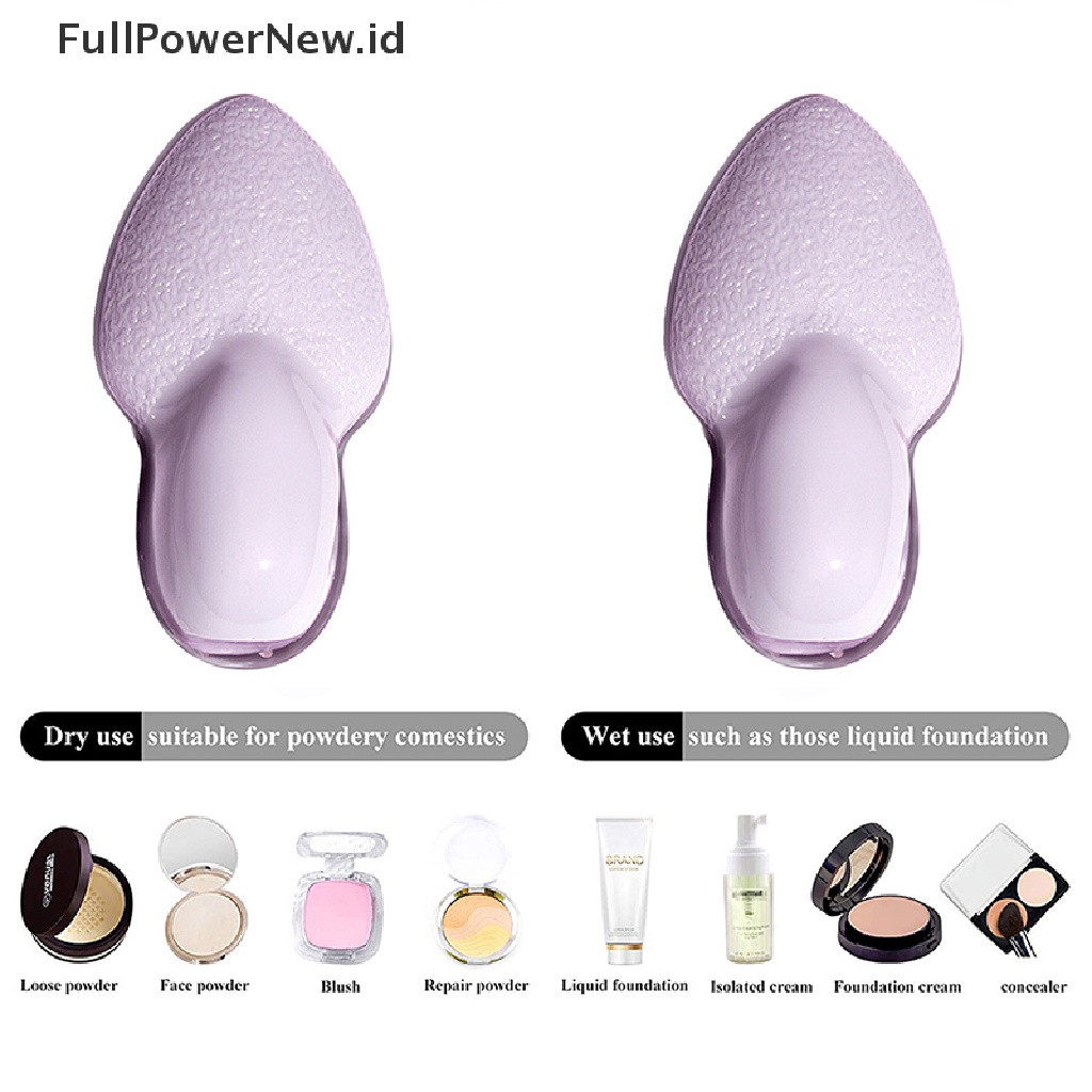 Power 1PC Spons Blender Aplikator Foundation Bahan Silikon Gel Untuk Makeup