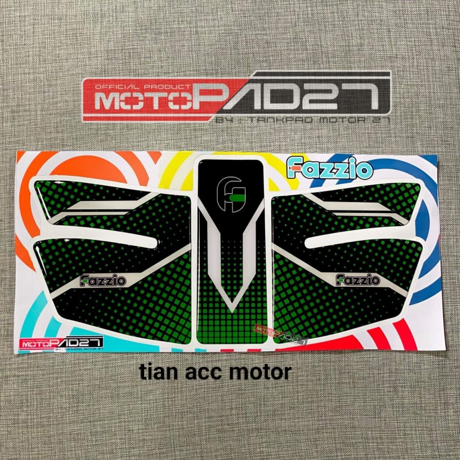 motopad27 stiker sticker resin dashboard bawah Yamaha FAZZIO