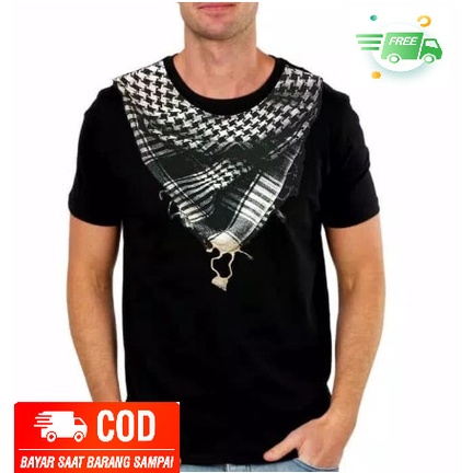 Sorban (BISA COD) Kaos PRIA Sorban 3D baju fashion special lebaran muslim(O4K6) ORIGINAL Sorban Rida