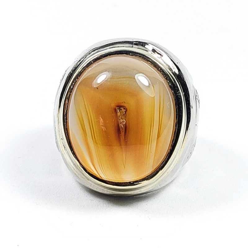 BATU AKIK COMBONG SAGA JANTAN NATURAL CHALCEDONY KODE 02223