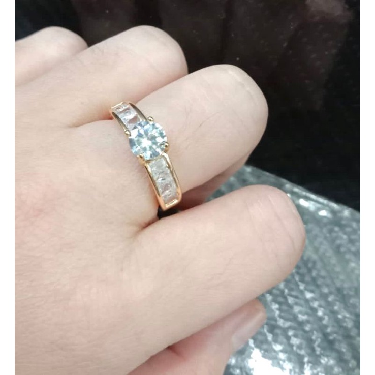 cincin wanita //cincin permata //perhiasan lapis emas//cincin //perhiasan