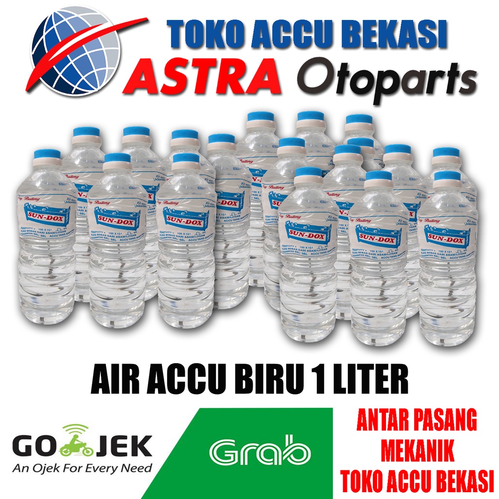 Jual Air Accu Murni Biru Buat Nambah 1 Liter Shopee Indonesia 4871