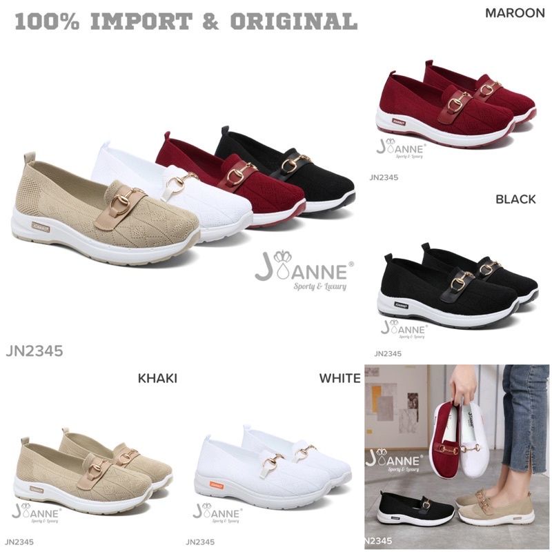 JOANNE Slip On Sneakers Shoes Sepatu Wanita