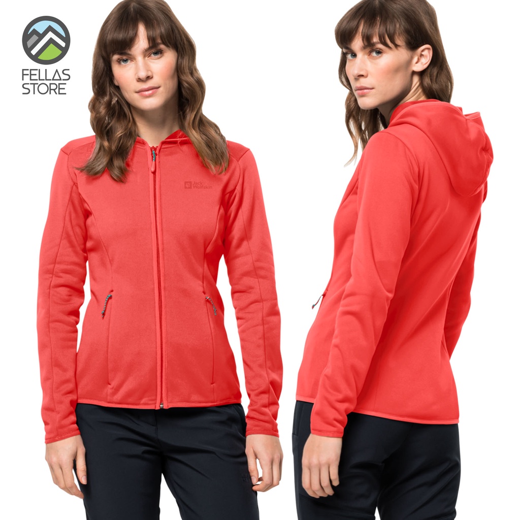 Jack Wolfskin - Women's Baiselberg Hooded Full-Zip - Hot Coral