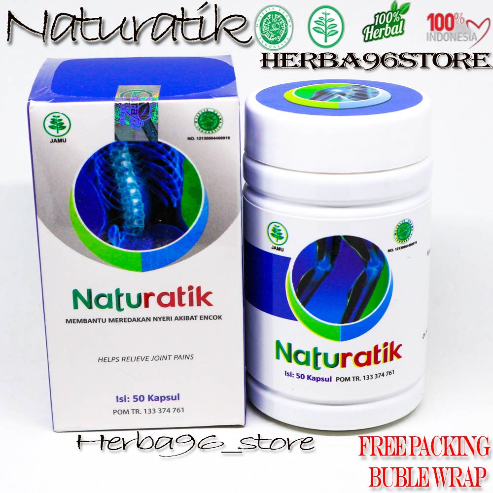 NATURATIK NATURAFIT HERBAL ASAM URAT REMATIK NYERI SENDI SUPLEMEN TULANG DAN SENDI ASLI BPOM