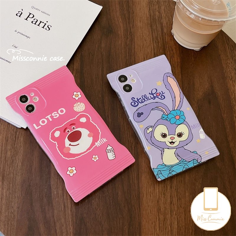 Soft Case Motif Kartun Beruang Strawberry Untuk iPhone 8 7 6 6s Plus 11 12 13 14 Pro Max 14 Plus XR X Xs Max SE 2020