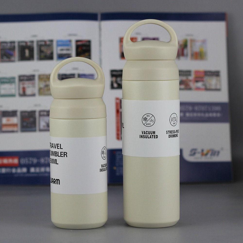 【 ELEGANT 】 Termos Portable Fashion Untuk Perlengkapan Minum Travel Kantor Anti Bocor Double Wall Coffee Mug