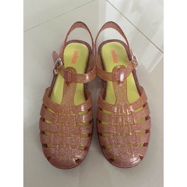 Preloved Melissa Possession Fluor edition Ad pink/yellow glitter