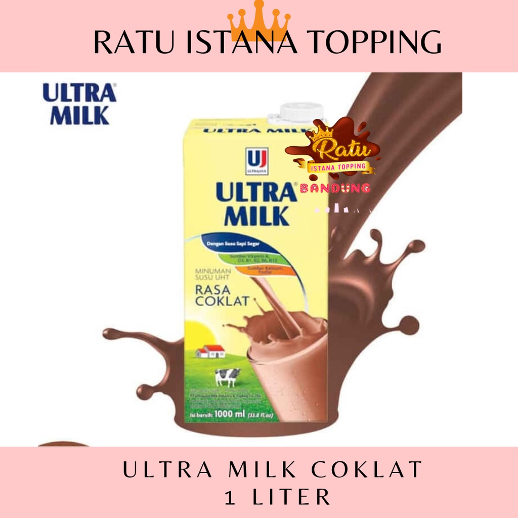 

SUSU ULTRA 1 LITER ULTRA MILK RASA COKLAT 1000 ML ( 1 LITER )