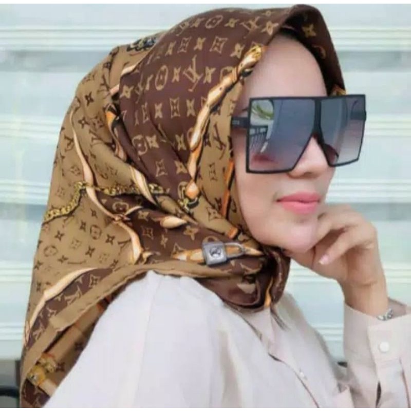 HIJAB MUSLIMAH / RANTAI COKLAT / JILBAB JUMBO / ZOYA HIJAB SEGI EMPAT / JILBAB MOTIF PREMIUM / KERUD