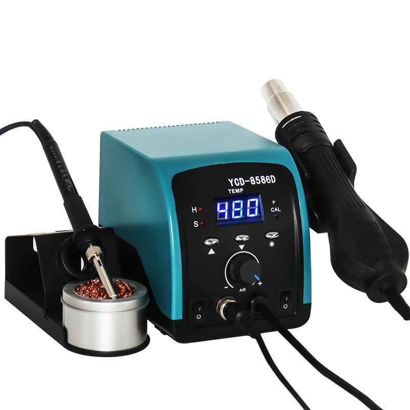 YCD Desoldering Heat Gun Solder dengan Stasiun 220V/750W - YCD-8586D - Black