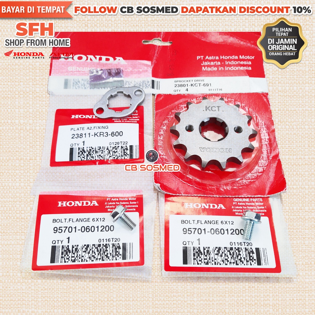 Gir Depan Megapro New 14T Plat Kancingan Gir Depan MP Primus Front Sprocket Drive Mega Pro Advance O