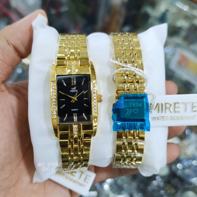 JAM TANGAN WANITA PETAK PERMATA MODEL TERBARU ANTI AIR || RANTAI STAINLISS || JAM TANGAN WANITA ANALOG QUARTZ || JAM TANGAN WANITA MEWAH || JAM TANGAN WANITA COD