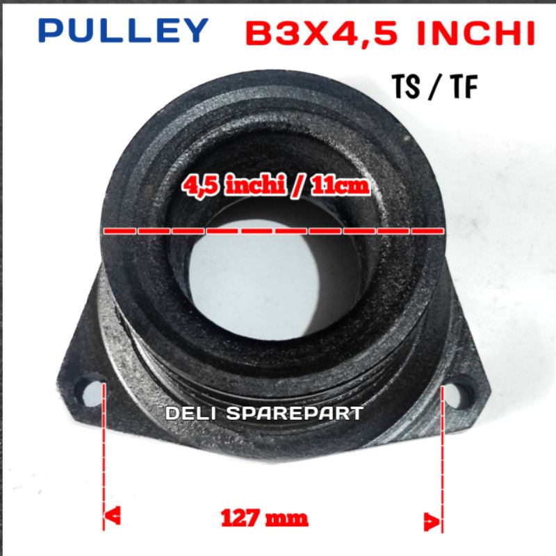 B3x4.5 pulley pulli poli mesin yanmar tf55 tf55R tf65 tf75 tf85 tf105