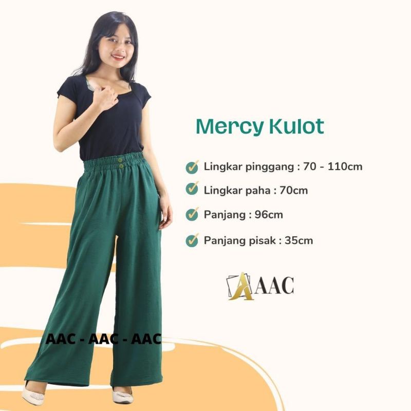 Celana Kulot Wanita highwaist Mercy Kulot