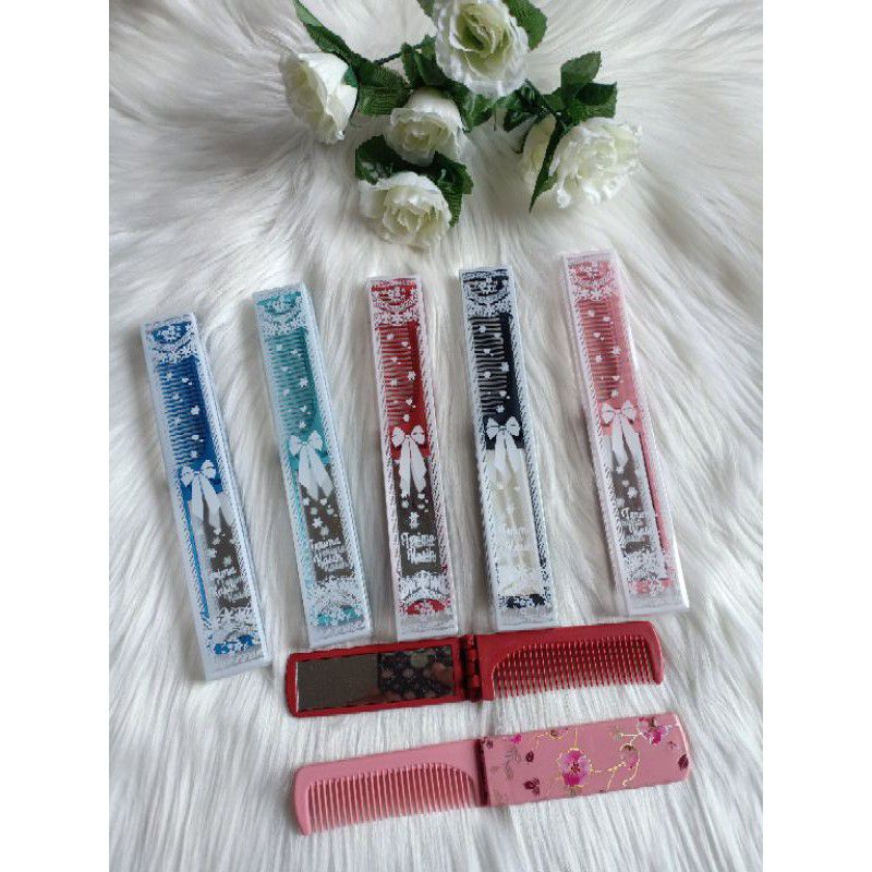 Jual Souvenir Kaca Sisir Lipat Kemasan Mika Souvenir Nikah Souvenir Acara Souvenir Umroh